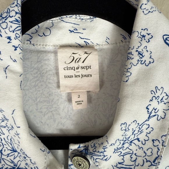 Cinq à Sept Garden Toile Scrunched Canyon Jacket - Picture 6 of 10